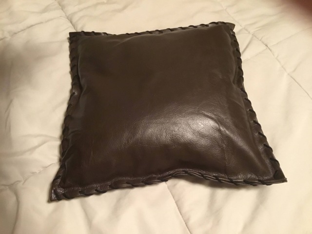 Genuine Leather Pillow - image 1