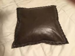 Genuine Leather Pillow - thumbnail 1