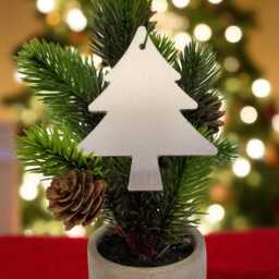 "Christmas Tree Ornament 4"" - 12 Gauge .080" - thumbnail 2