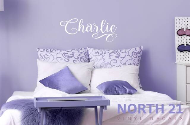 Girls Name Wall Decal - Personalized Decals Baby Girl Nursery Decal For Bedroom, Decor, Art, Gift - image 1