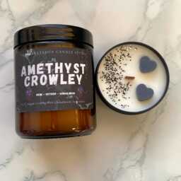 Amethyst Crowley Candle - I Will Break You Gigi Styx Dark Romance Booktok Spicy Gift Bookish - thumbnail 2