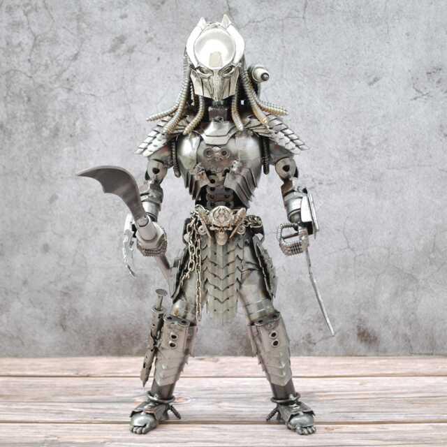 Predator Scrap Metal Sculpture, Handmade Recycled Steel Art, Unique Graduation Gift For Son - image 1