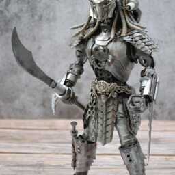 Predator Scrap Metal Sculpture, Handmade Recycled Steel Art, Unique Graduation Gift For Son - thumbnail 2
