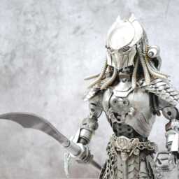 Predator Scrap Metal Sculpture, Handmade Recycled Steel Art, Unique Graduation Gift For Son - thumbnail 3