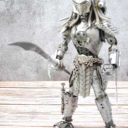 Predator Scrap Metal Sculpture, Handmade Recycled Steel Art, Unique Graduation Gift For Son - thumbnail 4