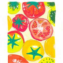 Tomatoes - Kitchen Print, Mid Century Tomato Food Poster, Decor, Home Decor Gift, Fruit French Art, Wall Art - thumbnail 2