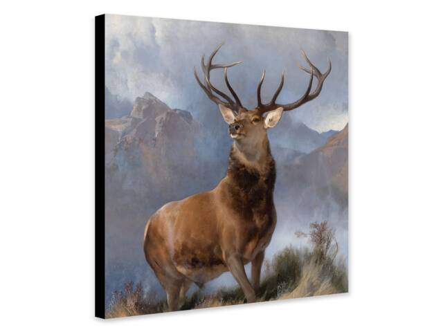 Monarch Of The Glen Print - Edwin Landseer Painting, Framed Canvas Or Poster - image 1