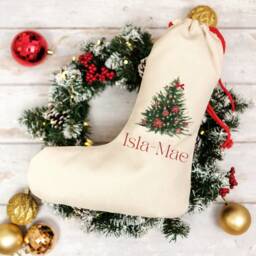 Custom Christmas Stocking, Personalised Stocking Holiday Decor, Unique Filler, Tree Ornament, Xmas