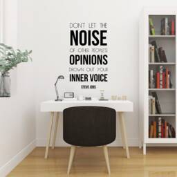 Steve Jobs Inner Voice Wall Decal, Motivational Office Decor Vinyl Sticker - thumbnail 3