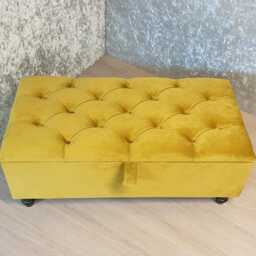 storage Ottoman Footstool Coffee Table Pouffe Bench Chesterfield Declutter Living Space - thumbnail 4