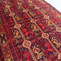 3x5 Handmade Afghan Rug - Area Bukhara Design Wool Rug, Rugs For Living Room, Bedroom Turkmen Kitchen 100x150 cm - thumbnail 3