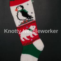 PDF Polar Pals Pattern Hand Knitted Christmas Stocking - thumbnail 2