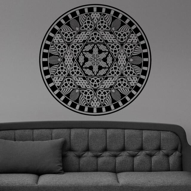 Yantra Mystical Diagram Amulet Meditation Tantra Wall Sticker Vinyl Mural Decal Home House Art Decor Free Shipping L148 - image 1