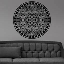 Yantra Mystical Diagram Amulet Meditation Tantra Wall Sticker Vinyl Mural Decal Home House Art Decor Free Shipping L148 - thumbnail 1