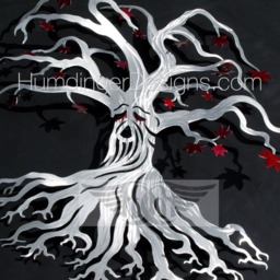Crying Weirwood Tree Metal Art Of Life Wall Decor - thumbnail 1