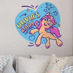 Personalised Sunny Wall Sticker, My Little Pony Decals, Themed Bedroom - thumbnail 2
