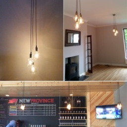 3 Led Globe Bathroom Lighting Custom Colors - Contemporary Design Your Own Pendant Lamp Triple Bathroom Vanity Light - thumbnail 3
