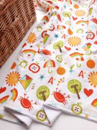 Baby Blanket - Luxurious Cotton & Plush For Newborn Nursery, Pram, Car Kite Sun Crab Rainbow Frog