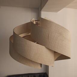 Mid Century Modern Wooden Ceiling Lamp Handmade Scandinavian Light