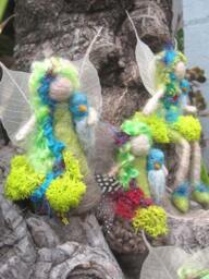 Needle Felted Standing Tree Fairy, Made To Order, Original Design By Borbala Arvai - thumbnail 3