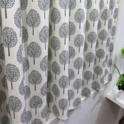 Cafe Curtain Window Valance/Window Treatment Topper/Kitchen/Bathroom/Kids Nursery, Children, Living Room Panel-Forest Tree, Free Gift - thumbnail 3