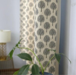 Cafe Curtain Window Valance/Window Treatment Topper/Kitchen/Bathroom/Kids Nursery, Children, Living Room Panel-Forest Tree, Free Gift - thumbnail 1