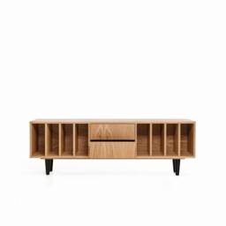 "Vinyl Record Cabinet Oak ""Nolana" - thumbnail 3