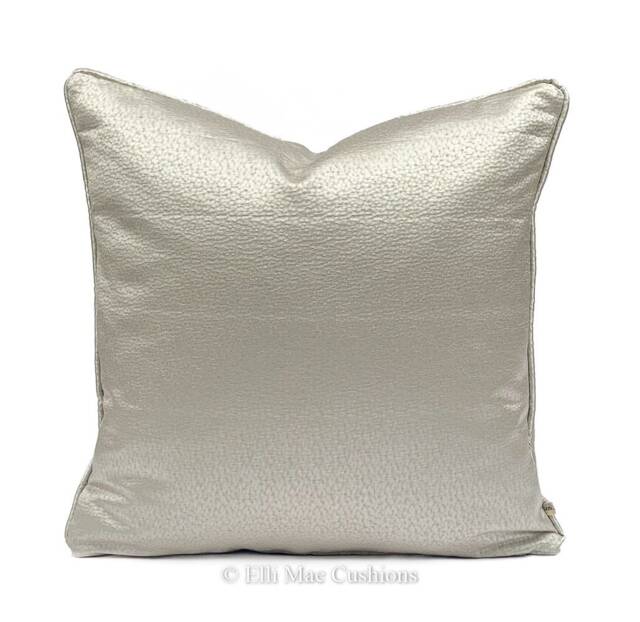 Sahco Dumas Luxury Designer Plain Cream Grey Textured Satin Cushion Pillow Cover - image 1