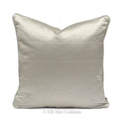Sahco Dumas Luxury Designer Plain Cream Grey Textured Satin Cushion Pillow Cover - thumbnail 1