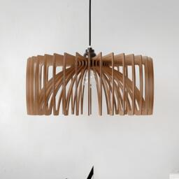 Wood Light Fixture, Pendant Lamp, Wooden Lampshade, Nordic Design, Ceiling Light, Mid Century Modern, Kitchen Island, Natural