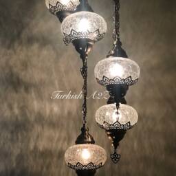 Chandelier With 5 Cracked Globes - Water Drop Model , Id147 - thumbnail 3