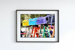 Colorful Parade Stands On The Neutral Ground, New Orleans, Local Art, Living Room Photos, Mardi Gras, Throw Me Something Mister, Big Easy - thumbnail 1