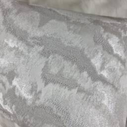 Decorative Glamorous Luxury Cushion Cover New Home Nimbus Fabric Lumbar Pillow Case Silver Grey - thumbnail 3