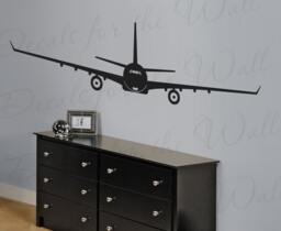 Jet Airplane Wall Decal Large Vinyl Decoration Sticker Passenger Art Airline Mural Airport Military Decor Graphic Bomber Sign G71 - thumbnail 1