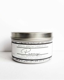 Peony Natural Soy Candle 8 Oz - Eco-Friendly Candles Scented Spring Gift Idea Floral - thumbnail 1