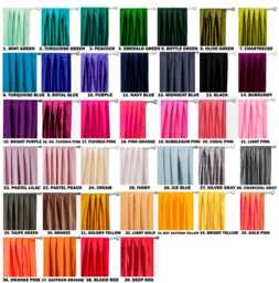100% Pure Silk Curtains - Rod Pocket, Grommet, Box Pleat, Three Pinch Pleat, Tab Top & Plain Ring Topplease Mention Color Name in Order Note - thumbnail 1
