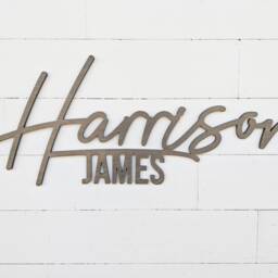 Custom Wood Name Sign Nursery Decor, Baby Room Art - Kids Sign For Wall - thumbnail 3