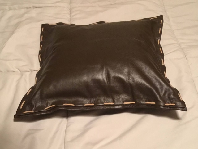 Genuine Leather Pillow - image 1