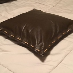 Genuine Leather Pillow - thumbnail 3