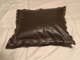 Genuine Leather Pillow - thumbnail 1