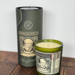 Diplomatico Rum Bottle Candle - Rock Salt & Driftwood Scented Soy Wax Gift Tube - thumbnail 2