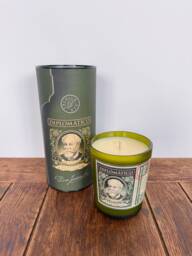 Diplomatico Rum Bottle Candle - Rock Salt & Driftwood Scented Soy Wax Gift Tube - thumbnail 1