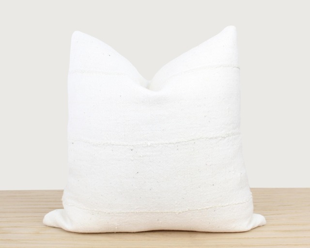Off White Mudcloth Pillow Cover - image 1