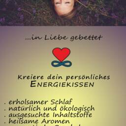 Energy Pillow Navy With The Flower Of Life - thumbnail 3