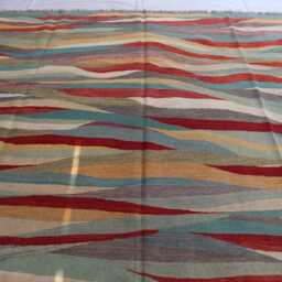 9x12 Ft Tribal Chubi Afghan Kilim Rug, Flatweave Area Brand New Kilim, Maimana Oriental Turkmen Rug For Bedroom, Living Room - thumbnail 2