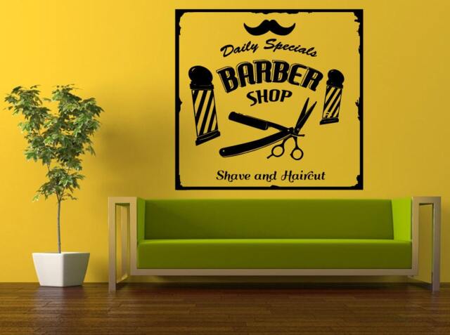 Wall Decal Vinyl Sticker Decals Peal & Stick Cheap Decor Art Hair Beauty Barbershop Logo Sign Emblem Window L398 - image 1