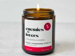 Enemies To Lovers Bookish Candle - Book Club Gifts Nook/Bookshelf Decor