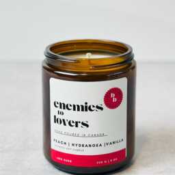Enemies To Lovers Bookish Candle - Book Club Gifts Nook/Bookshelf Decor - thumbnail 3