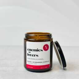 Enemies To Lovers Bookish Candle - Book Club Gifts Nook/Bookshelf Decor - thumbnail 2