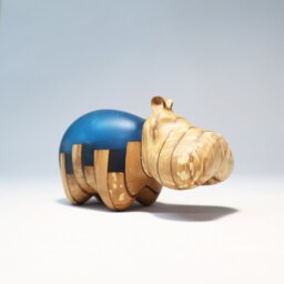 Duo Hippopotamus Sculpture - 6 - thumbnail 2